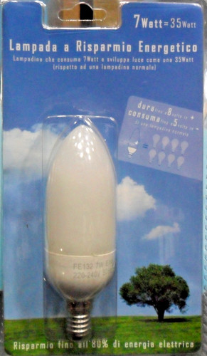 Lampada risparmio energetico - lampada, a